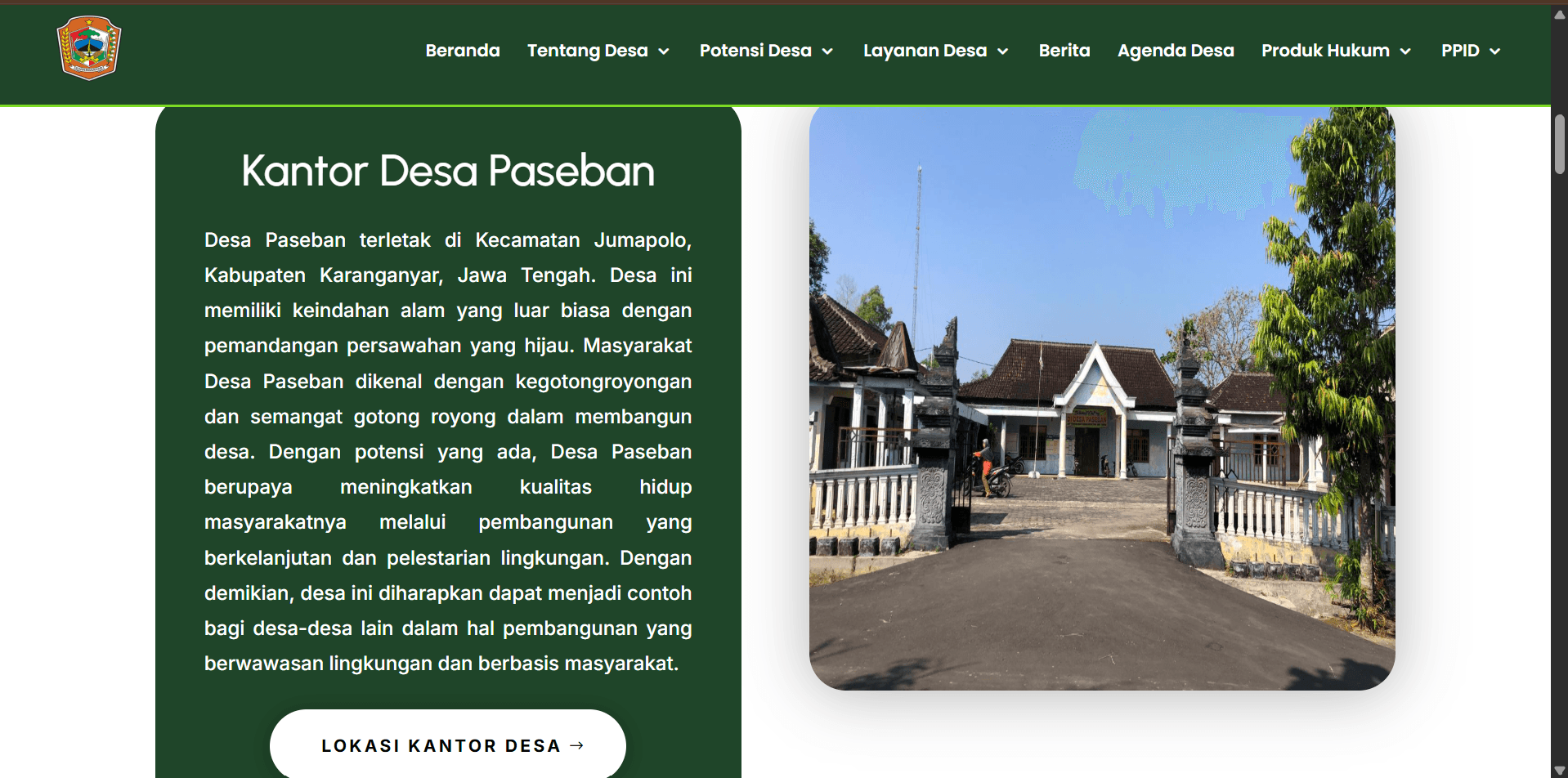 Website Desa Paseban