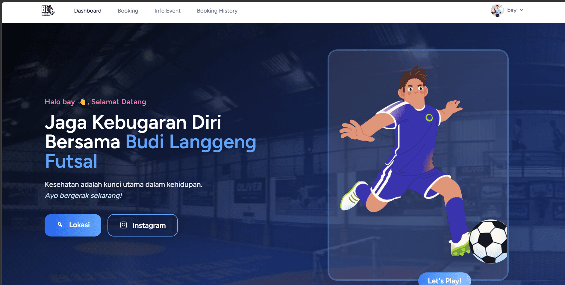 Website Booking Futsal